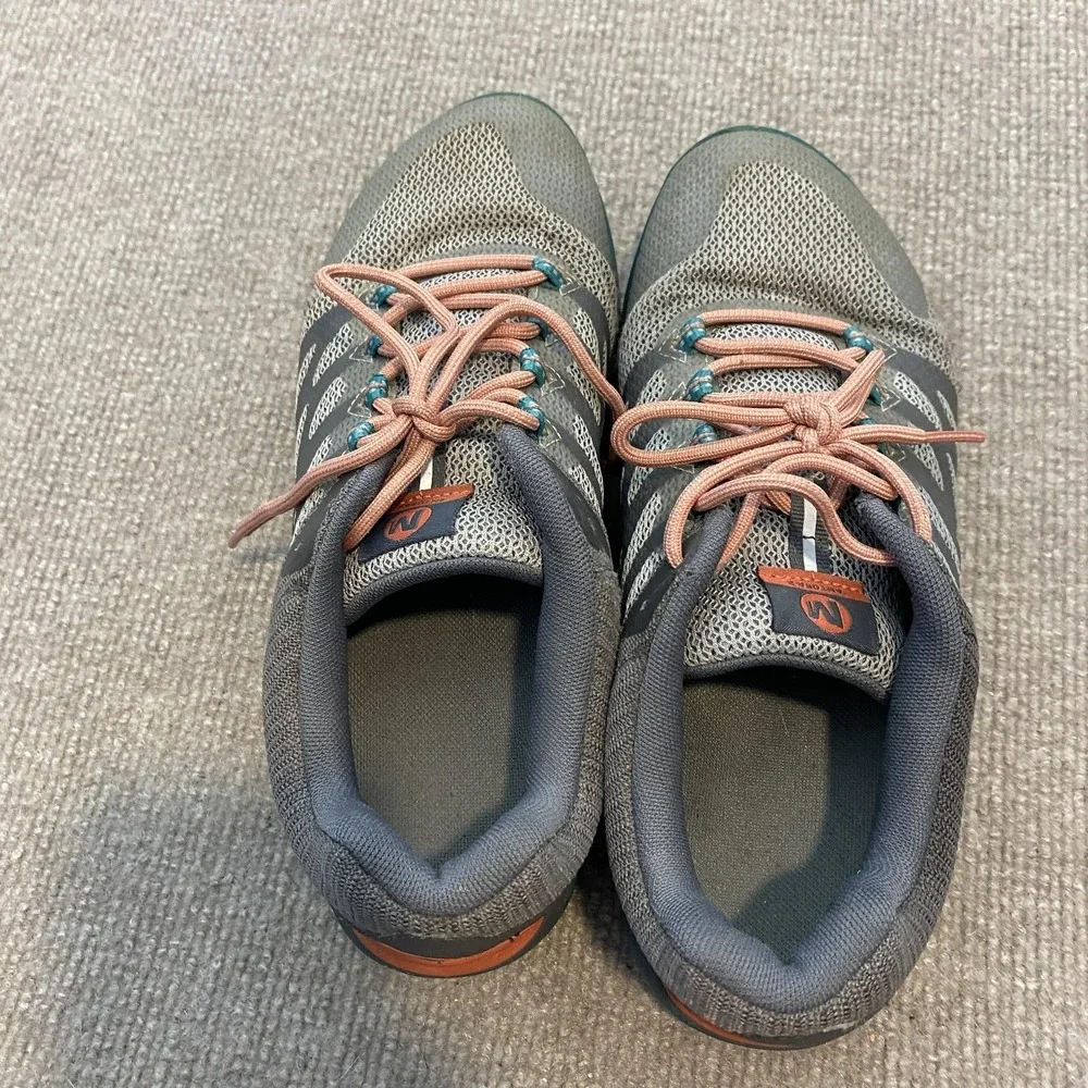 Merrell Antora 2 Shoes Womens Size 8 Gray Mesh Trail Vibram Cushioned Sneakers